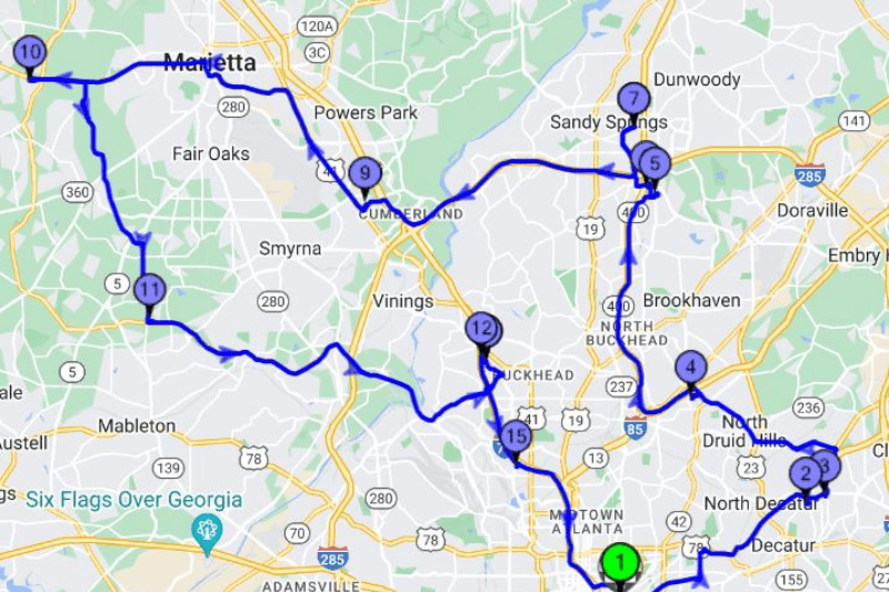 MapQuest Route Planner Style